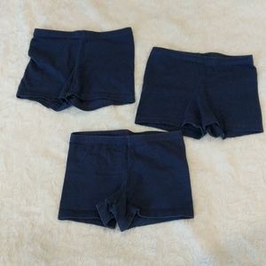 Girls bike shorts, navy lot, sz 6/7